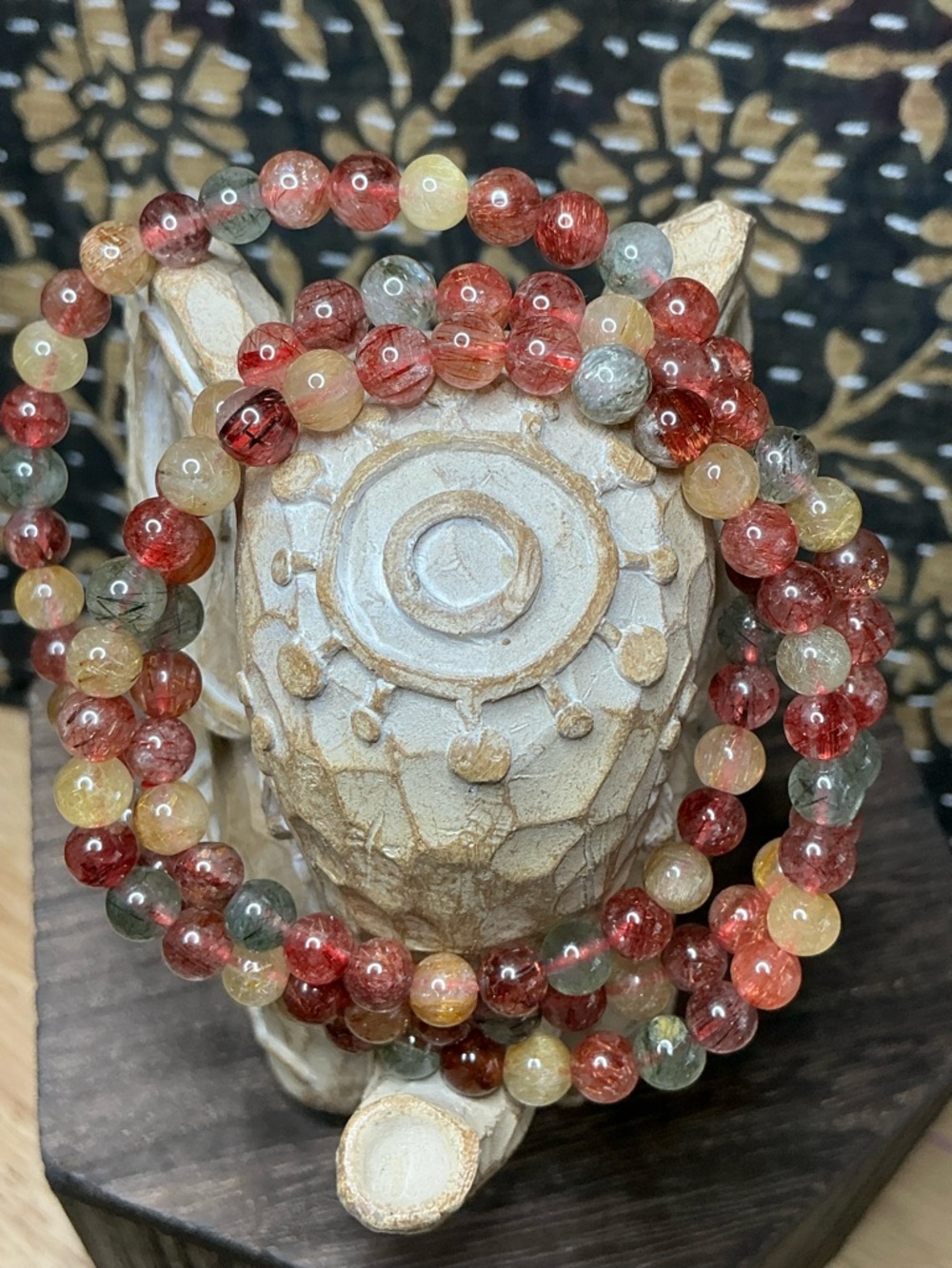 Multi Color Rutilated Quartz Triple 5mm